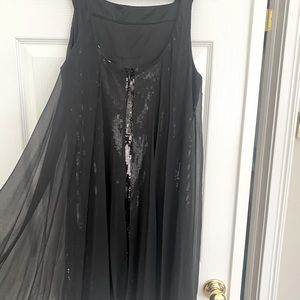 Black Tahar chiffon dress